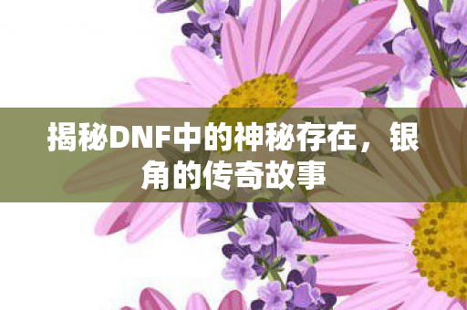 揭秘DNF中的神秘存在，银角的传奇故事