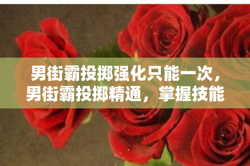 男街霸投掷强化只能一次，男街霸投掷精通，掌握技能，称霸街头