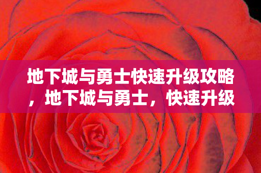 地下城与勇士快速升级攻略，地下城与勇士，快速升级版攻略秘籍