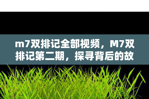 m7双排记全部视频，M7双排记第二期，探寻背后的故事与成长的力量