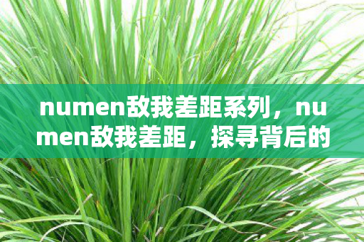 numen敌我差距系列，numen敌我差距，探寻背后的故事与挑战