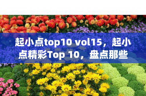 起小点top10 vol15，起小点精彩Top 10，盘点那些令人热血沸腾的瞬间