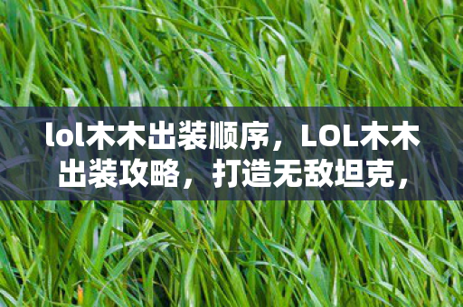 lol木木出装顺序，LOL木木出装攻略，打造无敌坦克，掌控战场核心