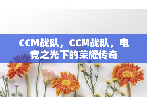 CCM战队，CCM战队，电竞之光下的荣耀传奇