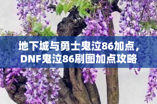 地下城与勇士鬼泣86加点，DNF鬼泣86刷图加点攻略
