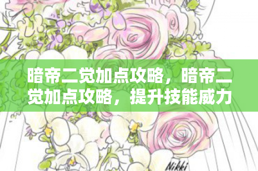 暗帝二觉加点攻略，暗帝二觉加点攻略，提升技能威力，轻松应对挑战！