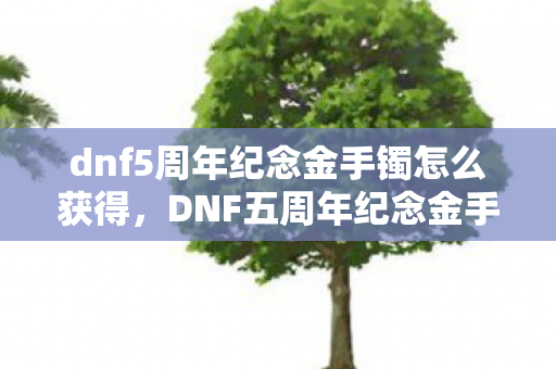 dnf5周年纪念金手镯怎么获得，DNF五周年纪念金手镯，那些值得回忆的瞬间与未来的期待