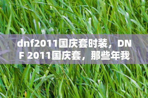 dnf2011国庆套时装，DNF 2011国庆套，那些年我们追求的极致属性