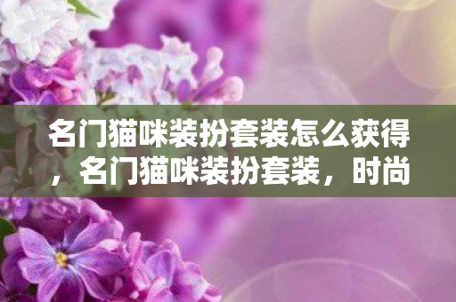 名门猫咪装扮套装怎么获得，名门猫咪装扮套装，时尚与舒适的完美结合