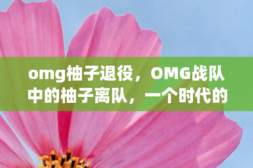 omg柚子退役，OMG战队中的柚子离队，一个时代的结束与新篇章的开启