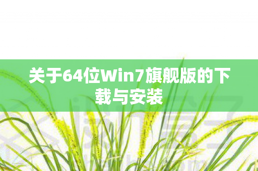 关于64位Win7旗舰版的下载与安装