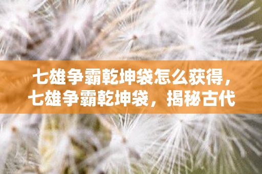 七雄争霸乾坤袋怎么获得，七雄争霸乾坤袋，揭秘古代战争背后的神秘力量