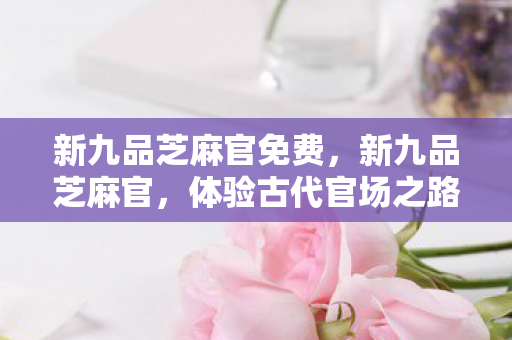 新九品芝麻官免费，新九品芝麻官，体验古代官场之路的下载指南