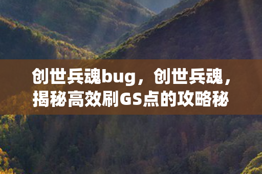 创世兵魂bug，创世兵魂，揭秘高效刷GS点的攻略秘籍