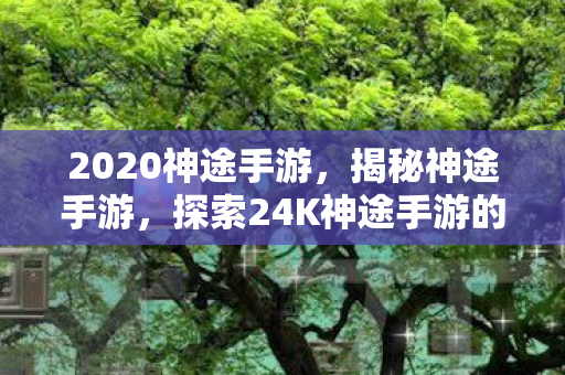 2020神途手游，揭秘神途手游，探索24K神途手游的魅力与独特之处