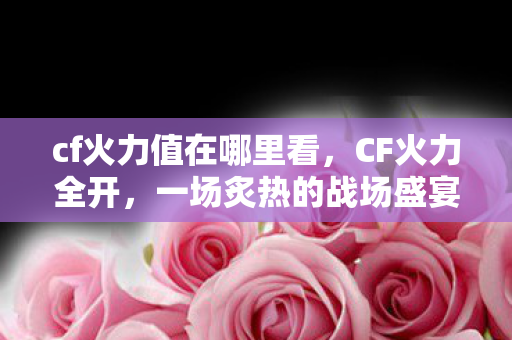 cf火力值在哪里看，CF火力全开，一场炙热的战场盛宴
