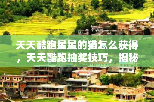 天天酷跑星星的猫怎么获得，天天酷跑抽奖技巧，揭秘星星的猫背后的秘密