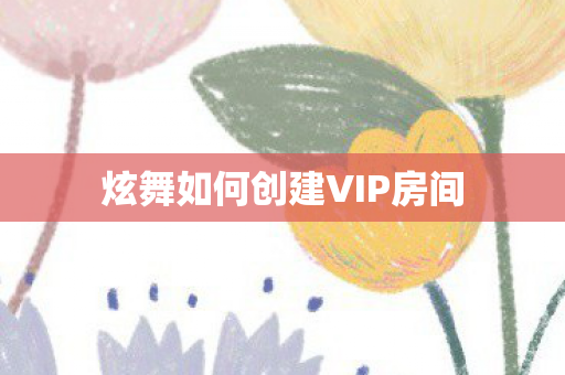 炫舞如何创建VIP房间