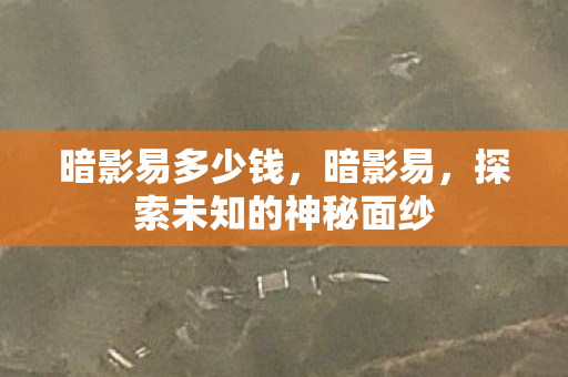 暗影易多少钱，暗影易，探索未知的神秘面纱