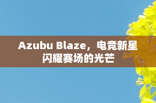 Azubu Blaze，电竞新星闪耀赛场的光芒