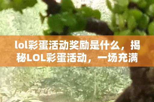 lol彩蛋活动奖励是什么，揭秘LOL彩蛋活动，一场充满惊喜的游戏盛宴