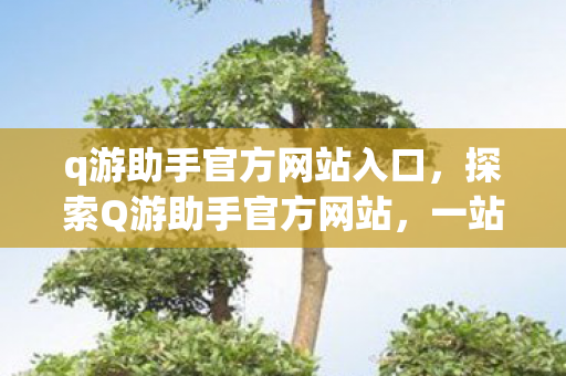 q游助手官方网站入口，探索Q游助手官方网站，一站式游戏服务平台的新面貌