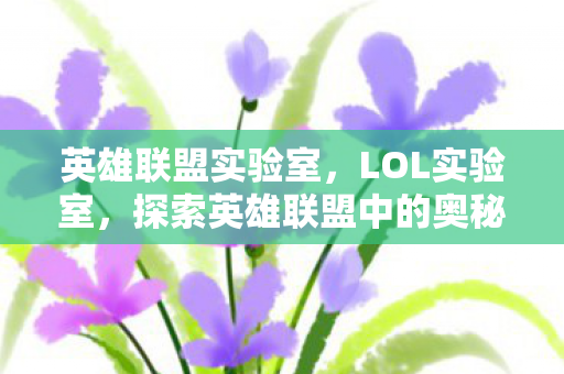 英雄联盟实验室，LOL实验室，探索英雄联盟中的奥秘与策略