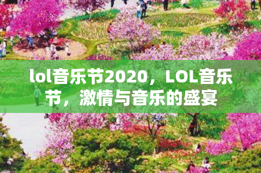 lol音乐节2020，LOL音乐节，激情与音乐的盛宴
