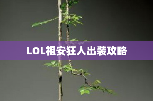 LOL祖安狂人出装攻略