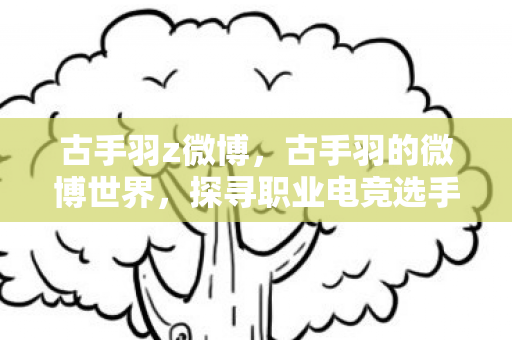 古手羽z微博，古手羽的微博世界，探寻职业电竞选手的生活点滴