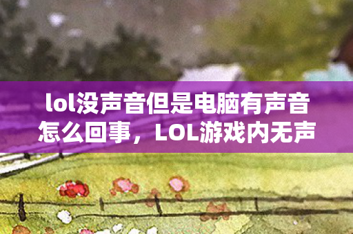 lol没声音但是电脑有声音怎么回事，LOL游戏内无声，电脑其他声音正常—问题解析与解决方案