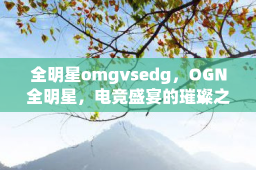全明星omgvsedg，OGN全明星，电竞盛宴的璀璨之夜
