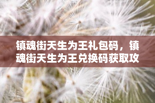 镇魂街天生为王礼包码，镇魂街天生为王兑换码获取攻略及游戏心得分享