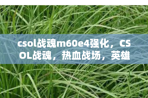 csol战魂m60e4强化，CSOL战魂，热血战场，英雄崛起