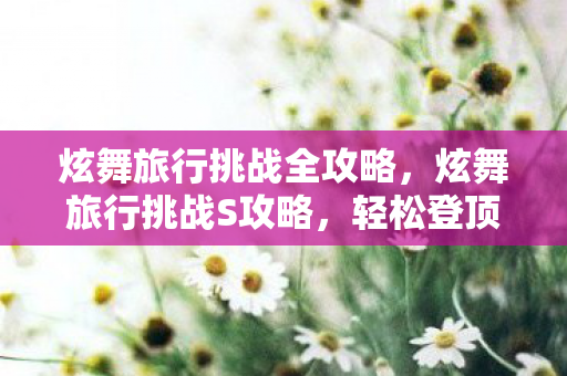 炫舞旅行挑战全攻略，炫舞旅行挑战S攻略，轻松登顶，成为舞蹈之王！