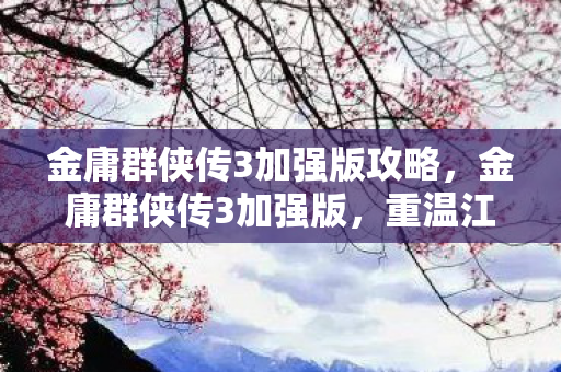 金庸群侠传3加强版攻略，金庸群侠传3加强版，重温江湖，英雄再起