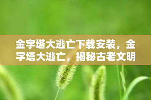 金字塔大逃亡下载安装，金字塔大逃亡，揭秘古老文明的神秘之旅