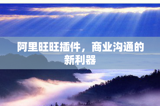 阿里旺旺插件，商业沟通的新利器