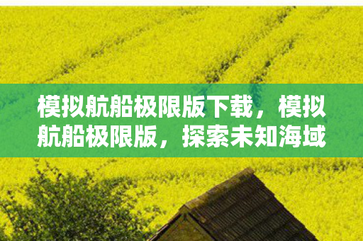 模拟航船极限版下载，模拟航船极限版，探索未知海域的极致体验