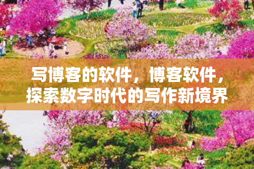 写博客的软件，博客软件，探索数字时代的写作新境界