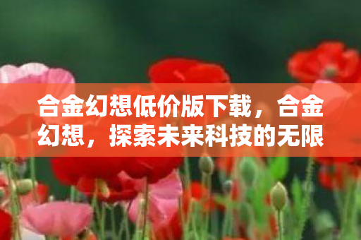 合金幻想低价版下载，合金幻想，探索未来科技的无限可能