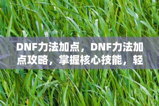 DNF力法加点，DNF力法加点攻略，掌握核心技能，轻松提升战斗力！