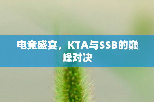 电竞盛宴，KTA与SSB的巅峰对决