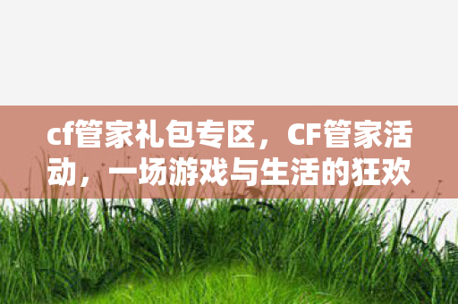 cf管家礼包专区，CF管家活动，一场游戏与生活的狂欢盛宴
