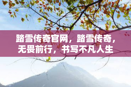 踏雪传奇官网，踏雪传奇，无畏前行，书写不凡人生