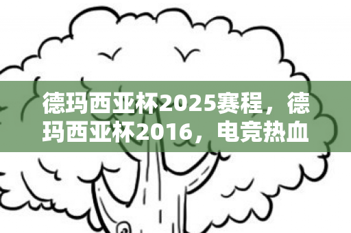 德玛西亚杯2025赛程，德玛西亚杯2016，电竞热血的盛宴