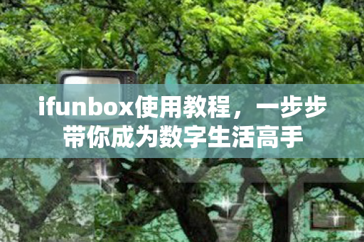 ifunbox使用教程，一步步带你成为数字生活高手