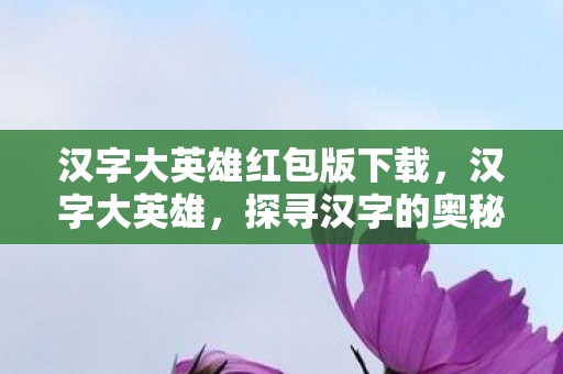 汉字大英雄红包版下载，汉字大英雄，探寻汉字的奥秘与魅力