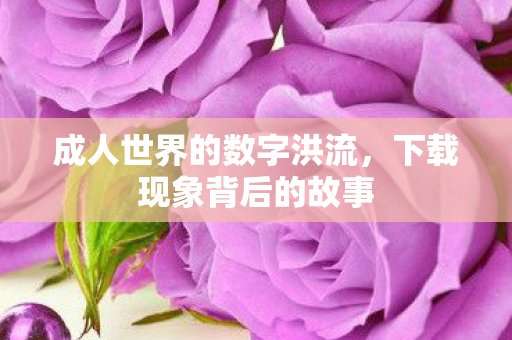 成人世界的数字洪流，下载现象背后的故事