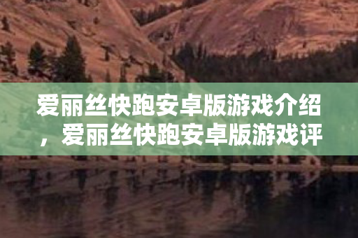 爱丽丝快跑安卓版游戏介绍，爱丽丝快跑安卓版游戏评测